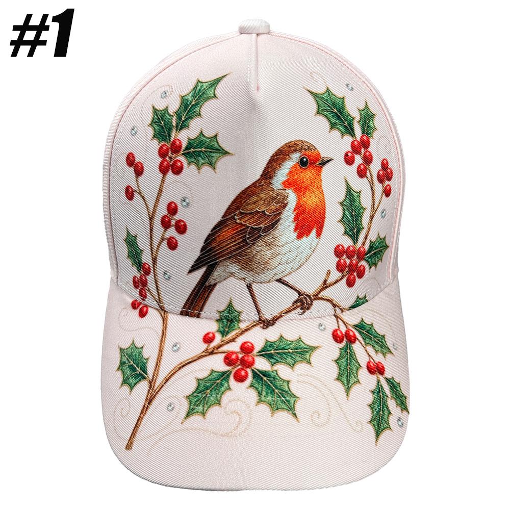 1PCS  Garden Morning Baseball Cap, Adjustable Hat, Hummingbird Flowers Theme Hat Lightweight and Breathable