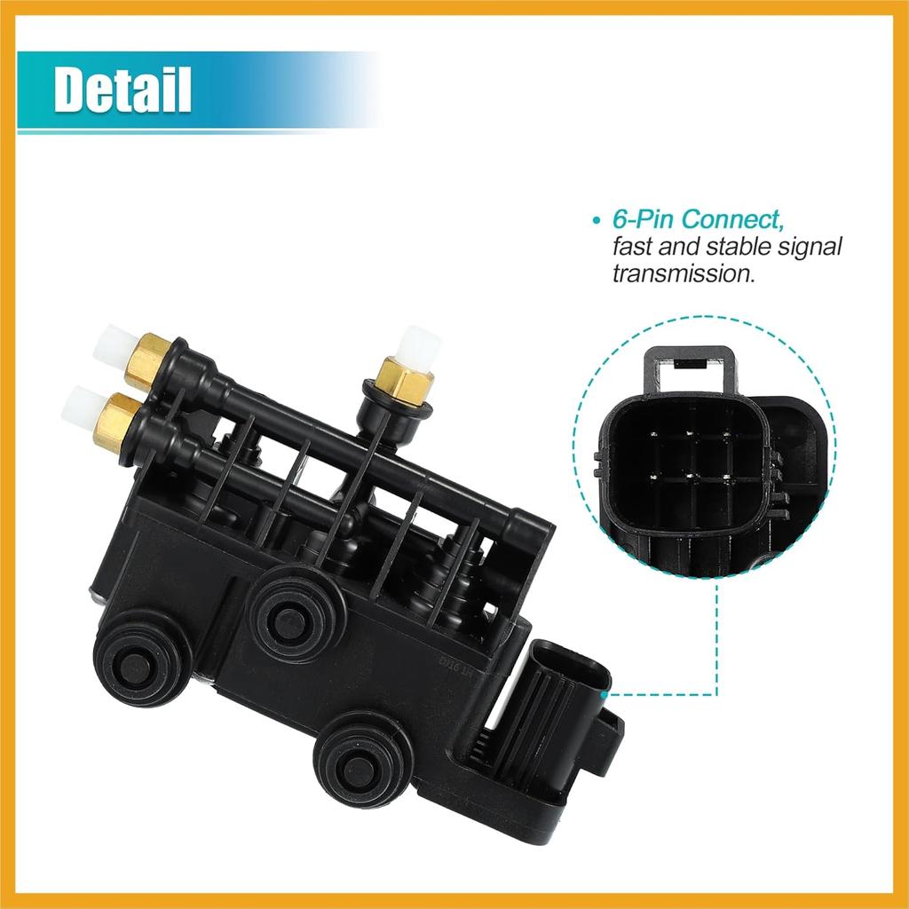 RVH000095 Front Air Suspension EAS Valve Block Transfer Valve for Land Rover LR3 2005-2009 for Land Rover LR4 2010-2016 for Land Rover Range Rover