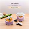 Heart-Shaped Disposable Mousse Dessert Cups