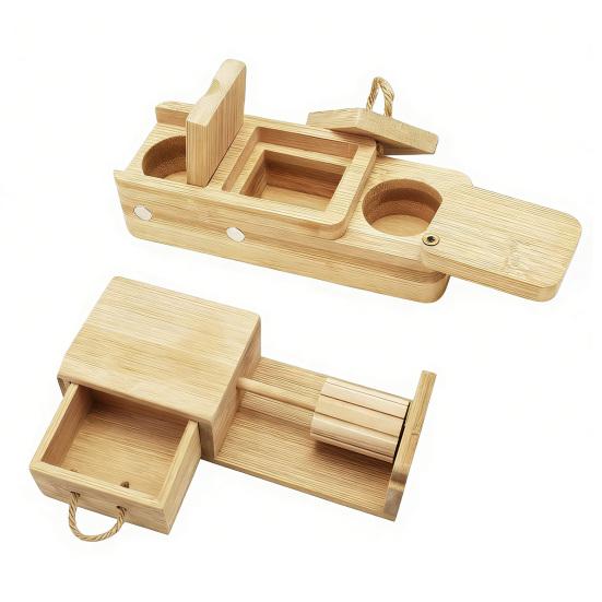 2Pcs Wooden Hamster Enrichment Toys Small Animal Chew Toy Interactive Pets Hidden Treats Holder Sniff