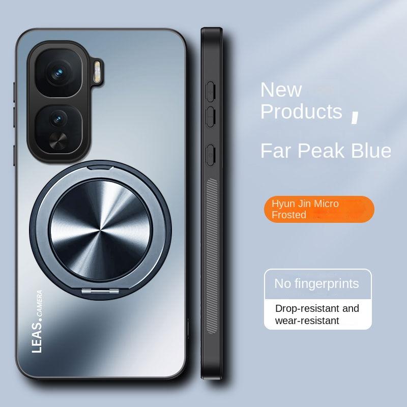 

Для VIVO IQOO NEO 10 Pro Чехол Жесткий Матовый С Кольцом Подставка Магнитный Защитный Чехол Для IQOO NEO 10 9 8 Pro 7 Shell For IQOO Neo 7 синий