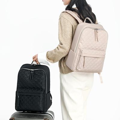 Zaino Leggero da Donna Trapuntato a Rombi Grande Capacità