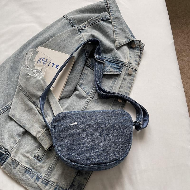 Geantă Denim Femei Geantă Mică de Umăr Geantă Crossbody