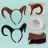 Set Costume Antilope 4 Pezzi Fascia con Orecchie di Antilope Coda Naso per Festa di Halloween Natale Costume Cosplay Animale per Bambini