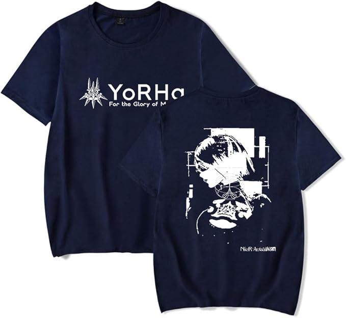 NieR Automata 2B Yorha Harajuku Tričko Letní Unisex Dámské Streetwear Tričko Košile Krátký Rukáv