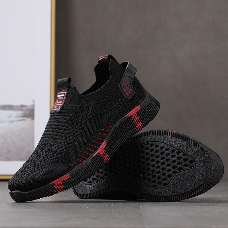 Sneakers Trend Autumn Running Shoes Sports Casual Shoes Men's Flying Weaving Shoes Trend Shoes Men's