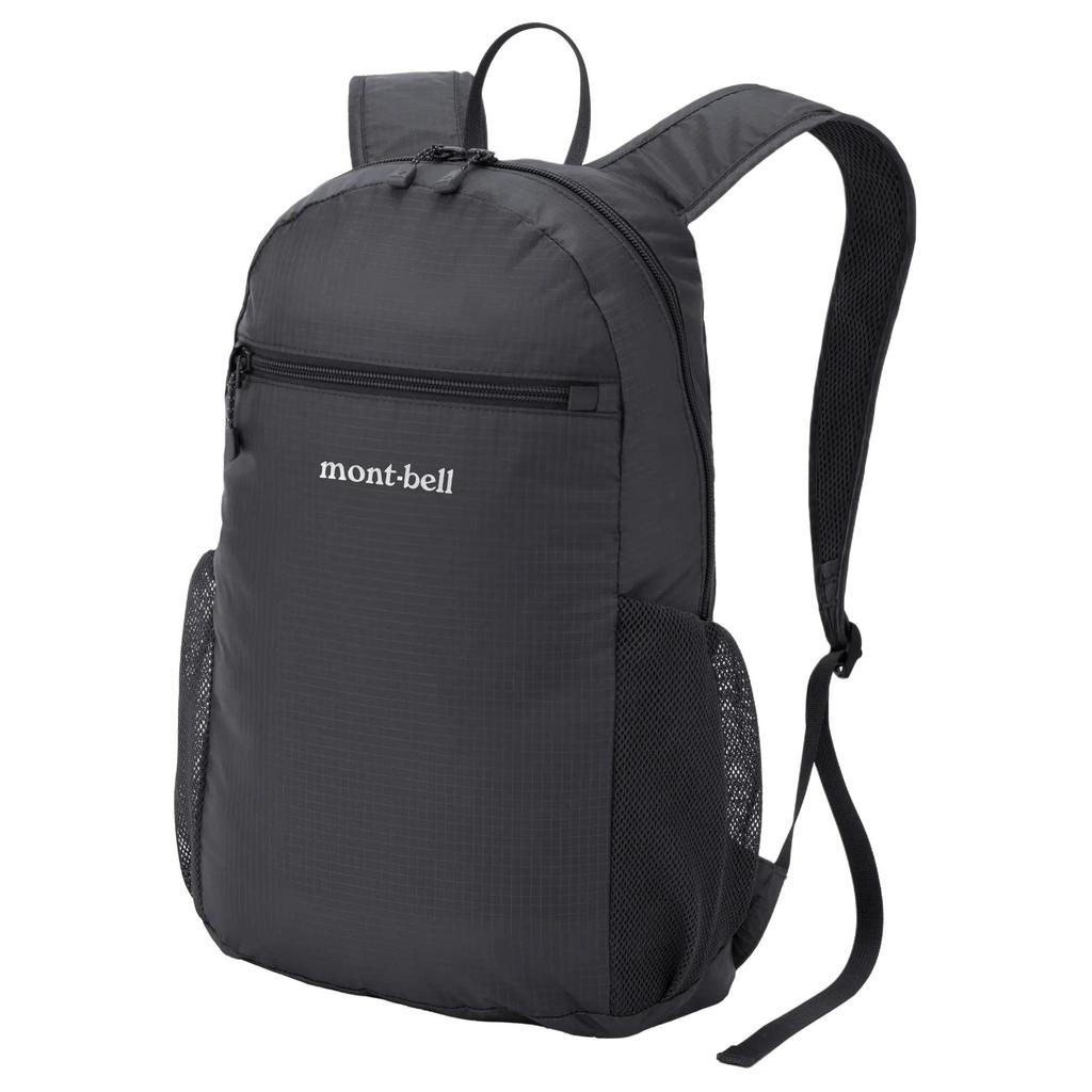 MONTBELL 10L Brand Logo Nylon Backpack Unisex Couple Black