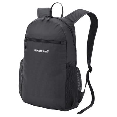 MONTBELL Zaino in Nylon con Logo del Marchio da 10L Unisex per Coppia Nero
