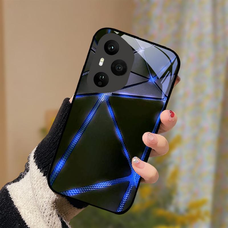 Tempered Glass Phone Case For Honor 400 Pro Honor400 Lite 5G Cover Luxury Painted Hard PC Fundas Shockproof Protective Shell