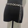 Ladies' 8-character Metal Chain Splicing, Simple and Fashionable Style Dress Decoration Style