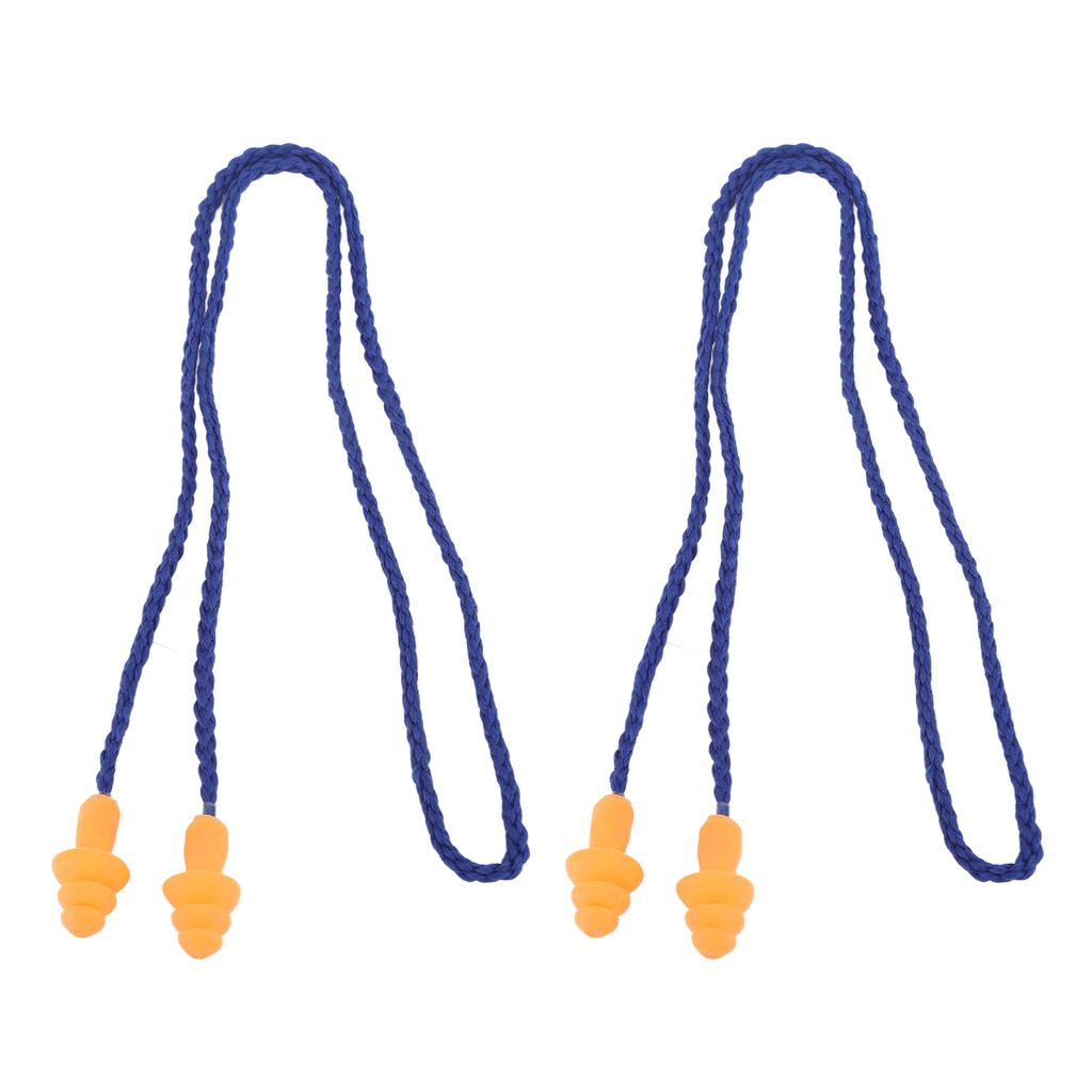 2 Stück Ohrstöpsel Weiches Silikon Ohrstöpsel Baumdesign Lärmreduzierung mit Draht zum Schlafen Schwimmen