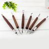 6PCS Sculpting Tool Pottery Tools Wood Handle Pottery Set Wax Carving Sculpt Smoothing Polymer Shapers Pottery Clay Ceramic Tool