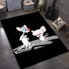 Classic Cartoon Two Funny Mice Print Carpet for Living Room Bedroom Sofa Doormat Decor Sofa Area Rug Non-slip Floor Mat