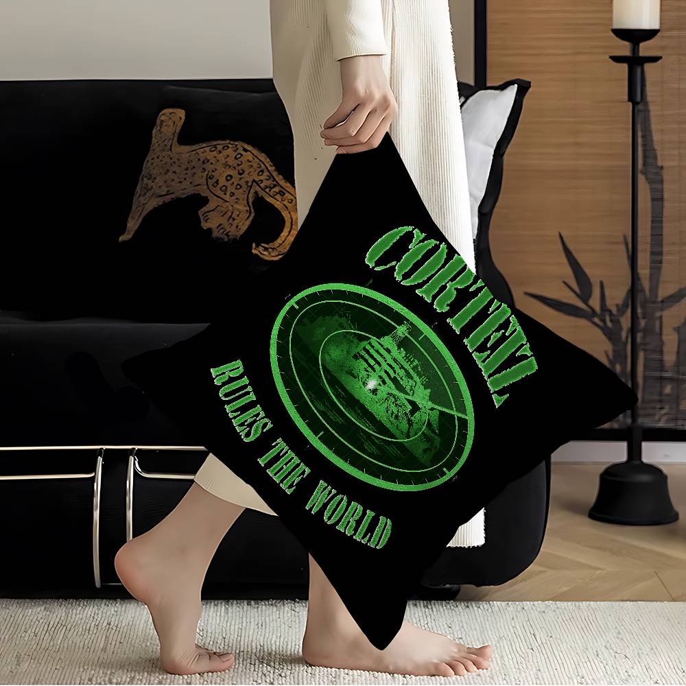 Hot Fashion C-Corteizs Pillowcase Toon Gift Cushion Cover Bedroom Home Sofa Chair Seat Decor Pillow Case