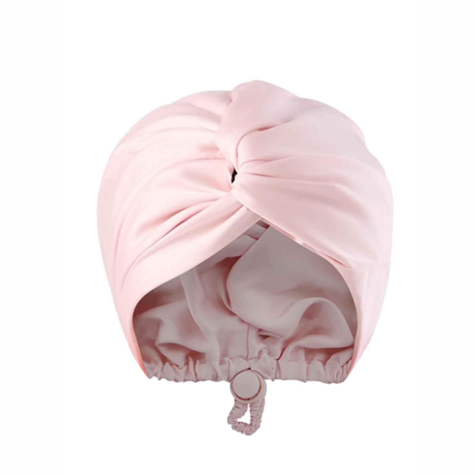 

Женская атласная однотонная шапочка для сна, ночная шапочка для сна для женщин, шапочки для душа, водонепроницаемые однотонные шапочки для сна, регулируемая шапочка