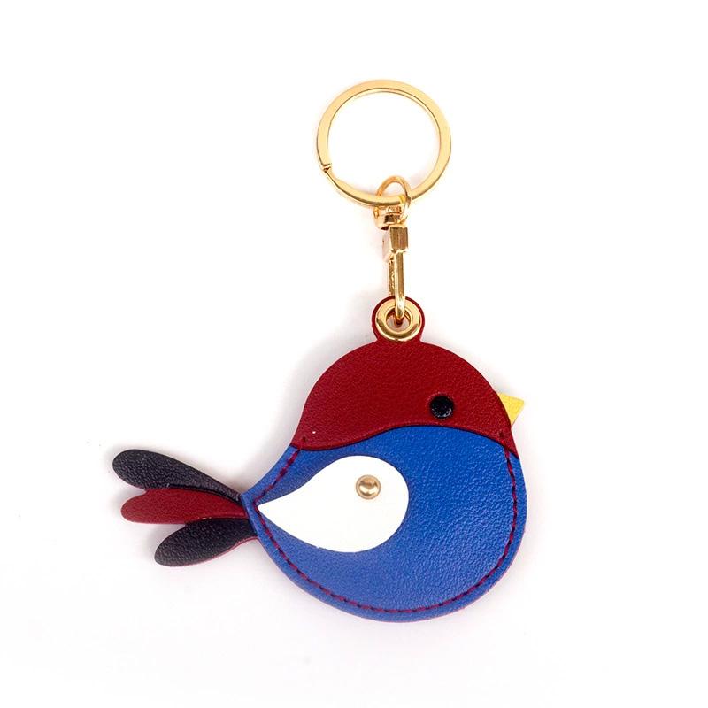 1PC Bag Hanging Decor Gift Accessories Keyring Anti-Scratch Sparrow Cute Access Card Cover Car Keychain