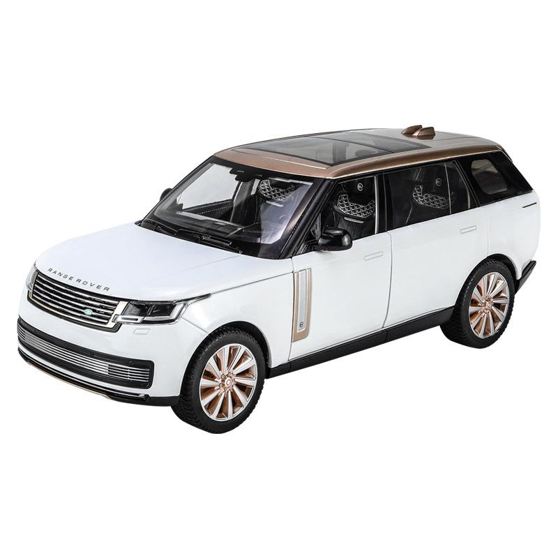 

Масштабные модели 1/18 для Range Rover Off Road, литые под давлением металлические модели, игрушечные подарочные мини-автомобили белый