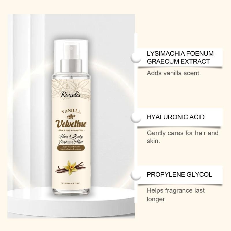 

100Ml Hair Body Perfume Mist Velvet Vanilla Hair Care Perfume Spray Body Fragrance Fresh Scent Added To Hair one size