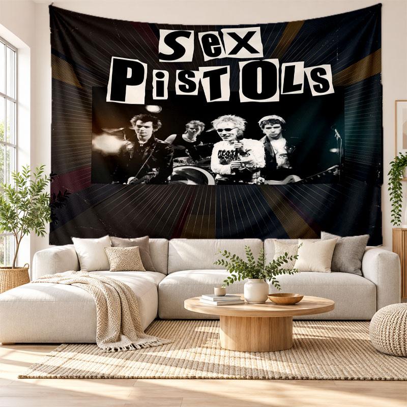 Sex Pistols Wall Tapestry, Soft Fabric Wall Hanging, Decorative Backdrop For Bedroom Home Wall Art