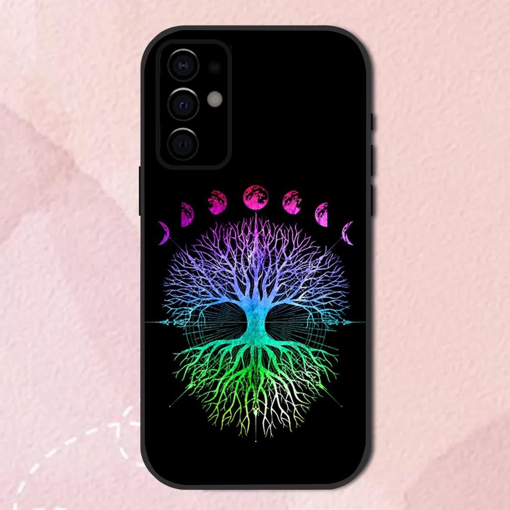 Tree of Life Space Phone Case For Samsung S24,S21,S22,S23,S30,Ultra,S20,Plus,Fe,Lite,Note,10,9,5G Black Soft Shell