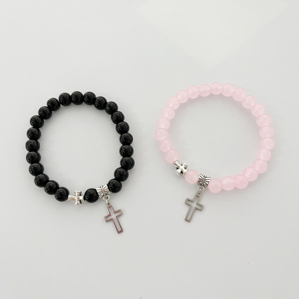 JYL TS Bracelet Men's Trendy Beaded Boosts Modern Charm & Success Luck