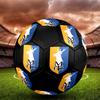 Pallone da Calcio Mansfield Town FC taglia 5, colorato, adatto a tutte le età, cucito a macchina, materiale PVC, qualità da competizione, durevole e ad alto rimbalzo