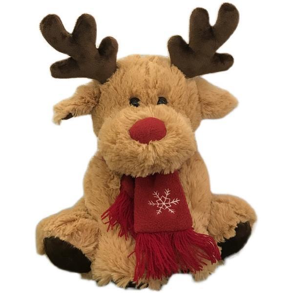 Cute Christmas Moose Plush Doll Toy Super Soft Girl Deer Doll Cloth Doll To Send Girlfriend