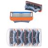 Men's Premium 5-Layer Razor Replacement Blades for Manual Shaving