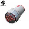 22MM Digital Display Mini Voltmeter DC 12V 220V AC Round Square Ampere Current Volt Voltage Meter LED Signal Light indicator