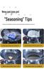 Double-Handled Cast Iron Pot for Stew and Soup, Coating-Free, Induction and Gas Compatible, Thickened Flat-Bottom Frying Pan.