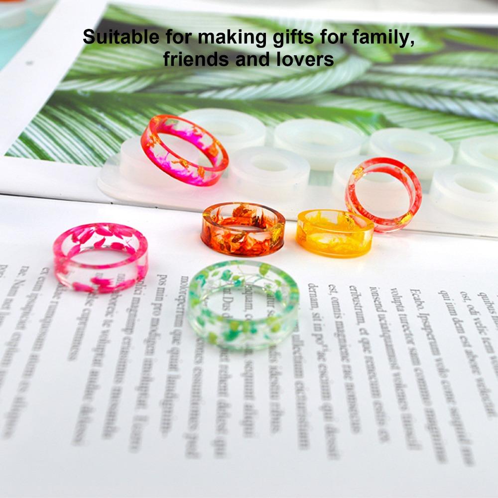 Reusable Ring Silicone Mould Transparent Casting Mould Jewelry Making Mould Resin Ring Craft