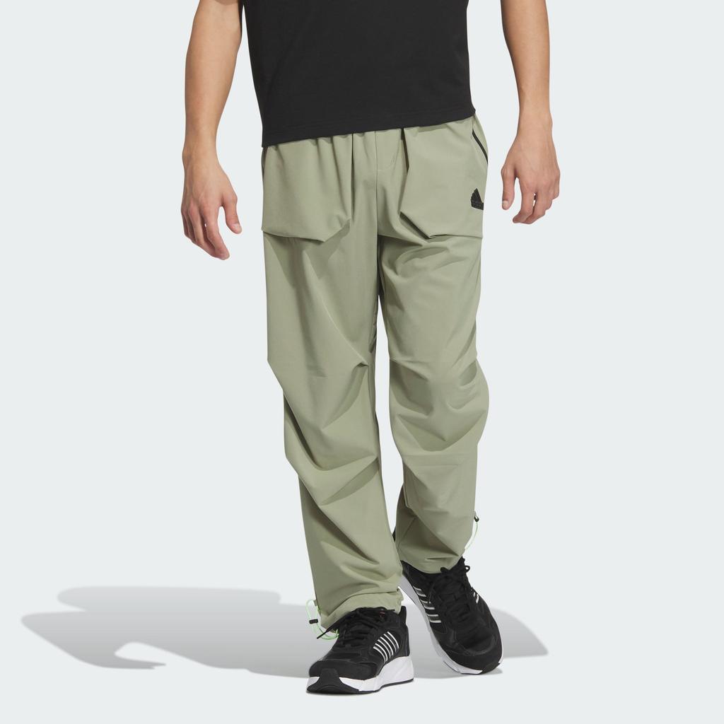 adidas TH Lite Elastic Straight-Leg Sport Casual Pants Men Bottoms Tent-Green JI8662