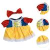 2Pcs Dolls Dress Suit with Bow Tie Hair Clip for 38cm Children's Gifts A