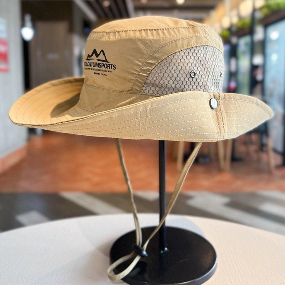 Quick-dry Bucket Hat Wide Brim Mountaineering Caps Fashion Panama Hat  Camping Hiking