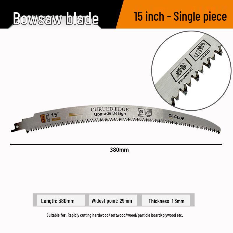 Universal Extended Reciprocating Saw Blade for Woodworking and Branch Cutting