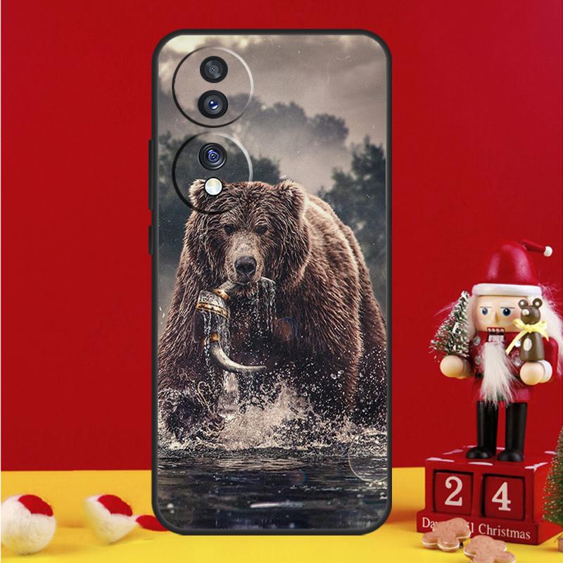 

Чехол с изображением бурого медведя для Honor Magic 8 5 6 7 Lite Honor Win X9b X9c X9a X8c X8b 50 70 90 200 400 Pro Honor Magic7 Pro