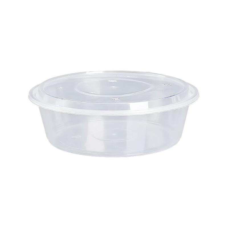 3000ml Runde Einweg-Mitnahmebehälter mit hohen Deckeln