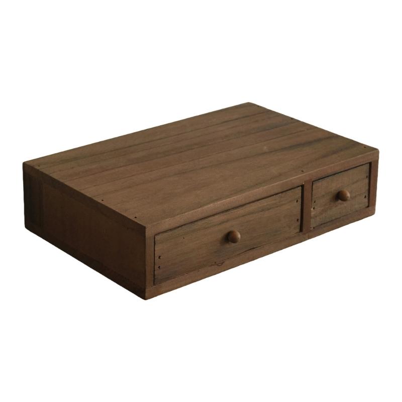 Holz Schreibtisch-Organizer Mit Mehreren Fächern Für Büros Heimdekoration Aufbewahrungsbox Für Schreibwaren Kosmetik