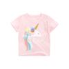 Children's Pink Unicorn Short-Sleeved T-shirt