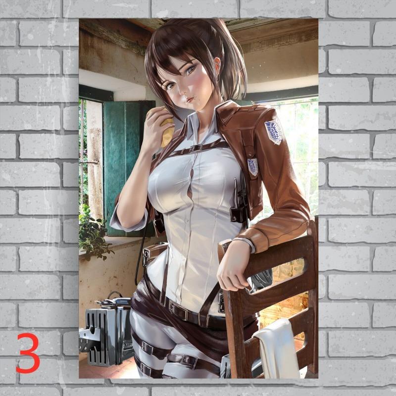 Attack on Titan Anime Canvas Wall Art  Shingeki No Kyojin Poster for Living Room Decor Home Decoration Wall Paintings Prints  De