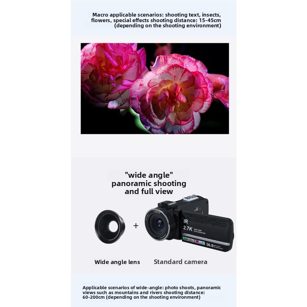 High Definition Digital Video Camera Home Travel Photography Camera Recording Shooting DV Camera