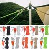 Pulley Ratchet Rope Hanger Fixed Buckle with Carabiner for Heavy Duty Secure