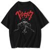 Hip Hop Anime Graphic T Shirt Men Streetwear TShirt Retro Vintage Washed Men Harajuku Cotton Casual Short Sleeve Tshirt Tops