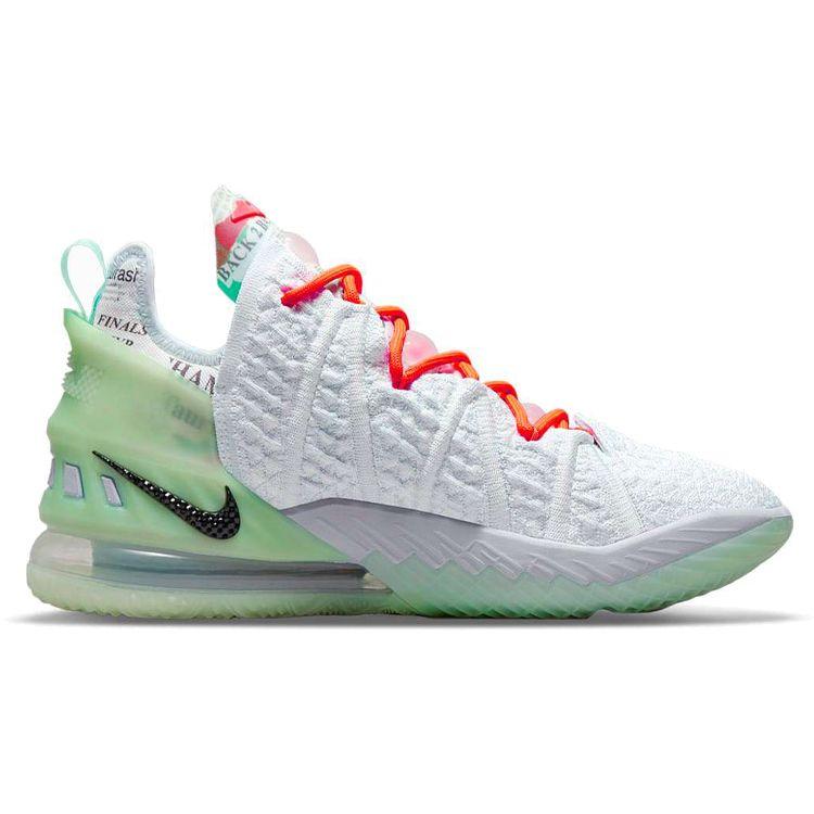 Diana Taurasi x Nike LeBron 18 GOAT Vision Men Sneakers White Blue-Tint Ghost CQ9283-401