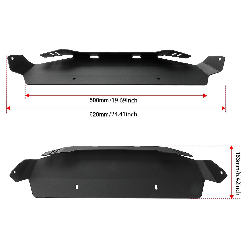 Aluminum Radiator Lower Guard Lower Protector Skid Plate Compatible with Ryker 600 Ryker 900 Ryker Rally Ryker Sport