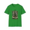 Unisex Softstyle T-Shirt Mens Womens Tees Top Haunted Christmas Tree Cat Branches Holiday Horror