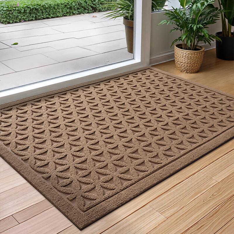 Polyester Rubber Doormat, Outdoor Door Mat, Anti-slip Floor Mats, Water-absorbent, Quick-drying, Dust-repellent, Mildew-proof
