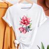 Purple Romance Dandelion Printed T-Shirts Women T Shirt Summer Graphic Tee Shirt Harajuku Top T Shirts For Women Loose Base