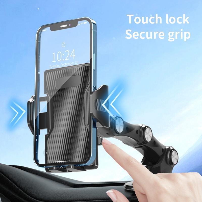 XZ3+JZ6 Nano-Saugfuß-Basis Handyhalterung Automatische Klemmung Drei-Segment-Halterung für Armaturenbrett/Windschutzscheibe