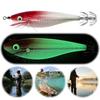 10g/10cm Squid Jig Baits Double Hook Glowing Octopus Bait Fishing Tackles Glow In The Dark Octopus Bait for Saltwater Freshwater